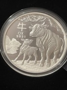 Rok Bawoła Lunar III Proof 2021 1 uncja srebro .999