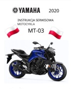 KSIAZKA NAPRAW YAMAHA MT 03 2020r KODY BLEDOW SERWISOWKA j.POLSKI