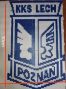 KKS Lech obraz koraliki Hama 