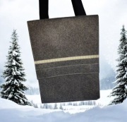 Markowa torba listonoszka Halfar duża A4 filcowa torebka damska