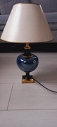 Lampa stołowa  porcelanowa, ceramiczna kobaltowa 