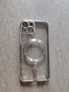 Etui MagSafe do iPhone Transparent Silver Premium Etui Ochronne