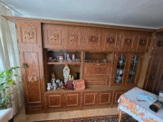 Duży regał meblościanka PRL vintage – drewniany komplet do salonu