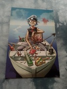 plakat zespołu muzycznego gorillaz