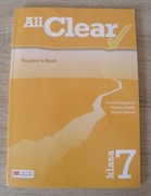 ALL CLEAR kl.7 - Teacher's Book, książka nauczyciela