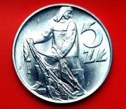 5 zł Rybak 1974 r,płaska data ,bez obiegu,mennicza