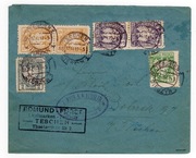 List miejscowy Cieszyn 1919 r, ząbkowanie prywatne, gwarancja