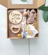 Prezent dla niemowlaka Gift Box Baby Shower KOLORY