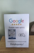A5 Stand stojak do Zbierania Opinii Google moja firma QR i NFC + Gratis!