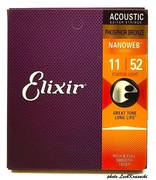 ELIXIR STRUNY DO GITARY AKUSTYCZNEJ 11-52 PHOSPHOR BRONZE NOWE