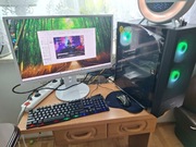 Zestaw komputerowy do gier Xeon i7 ram 24gb rx580 8gb SSD 512+128gb