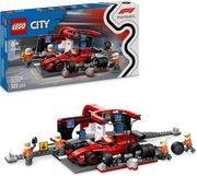LEGO 60443 City F1 Pit Stop Ferrari z mechanikami i bolidem