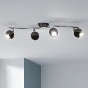 Reflektor EGLO BIMEDA 31008 LED, 4 GU10, nikiel/czarny, nowy