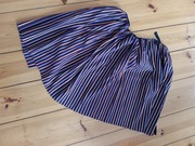 wełniana kolorowa spódnica w pasy paski zapaska pasiak ludowa ludowy