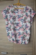 Moraj bluzka damska w kwiaty L krótki rękaw