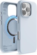 Magnetyczne silikonowe etui iPhone 16 Pro 6.3 Inch (Jasnoniebieski)