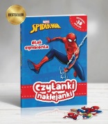 Spider Man Marvel Czytanki naklejanki proste czytanki naklejki zabawa