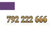 792 222 666 ZŁOTY NUMER STARTER PLAY ŁATWY NA KARTĘ PREPAID GSM
