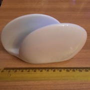 Wyprzedaż "spadków" ... porcelanka - serwetnik bialutki...