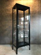 Szafa metalowa LOFT lekarska medyczna witryna szklana industrialna