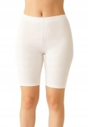 Szorty Legginsy damskie Kolarki Krótkie Spodenki Białe XL