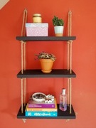 Potrójna wisząca półka na sznurach