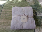 Koc narzuta na łóżko 130cmx180cm pikowana kocyk pikowany beżowy kawa