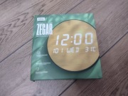 Zegar LED imitacja bambusa podświetlenie LED ścienny