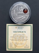 Srebrna moneta Szlak bursztynowy Kaliningrad Niue Island 1 dolar