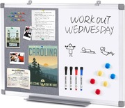 Tablica magnetyczna 2w1 filc 4 markery 12 pinezek,6 magnesów,60cmx45cm