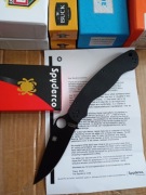 Nóż składany Spyderco Military 2 Black G10, Satin kolor czarny-czarny.