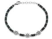 Bransoletka ze stali chirurgicznej kulki i trzy koła ratunkowe