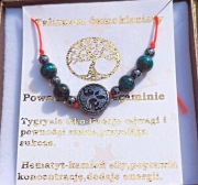 BRANSOLETKA TALIZMAN ÓSMOKLASISTY KAMIEŃ TYGRYSIE OKO HEMATYT PUDEŁKO 