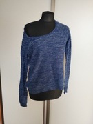 Musthave! Oldschoolowy sweterek ze srebrną nitką r. M/38