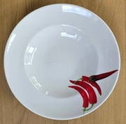 BIAŁY PORCELANOWY GŁĘBOKI TALERZ DO ZUPY SAŁATKI 27CM