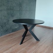 Stolik kawowy czarny okrągły LOFT.