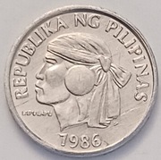 1 centym 1986r. Filipiny Nakład tylko  80.000 szt.