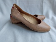 LASOCKI skórzane klasyczne baleriny nude 37