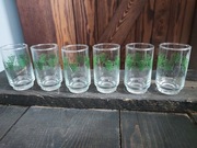 Kieliszki do wódki winogrono PRL Vintage