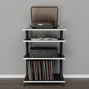 Stolik audio regał hifi na gramofon stojak na płyty winylowe