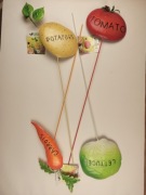 Znacznik Ogrodowy Do Warzyw Metalowy 78 cm 