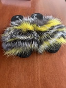 Klapki z kolorowym futerkiem