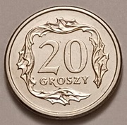 20 gr groszy 2007 r. mennicza