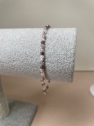 Bransoletka z koralików handmade stal nierdzewna