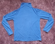 Elastyczny, klasyczny półgolf niebieski, rozmiar M long sleeve