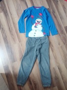 Komplet chłopięcy ciepłe spodnie i bluzeczka 