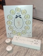 Ramka Mój pierwszy rok Srebrna + pudełeczka