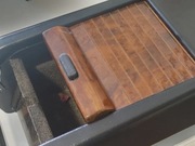 Mercedes W124 / E Klasa Mechanizm Schowka Schowek Między Fotelami Drewno