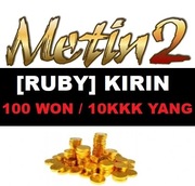 Metin2 Ruby Kirin - 100W 100 WON 10KKK YANG l Jestem Online