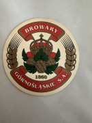 Podkładka pod butelkę do piwa Browary Górnośląskie S.A w Zabrzu